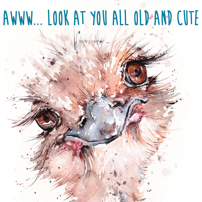 Greeting Card Fabulous Emu