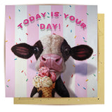Greeting Card Cow Sprinkles