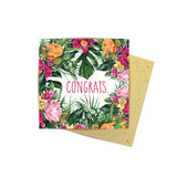 Mini Card Tropical Flora Congrats