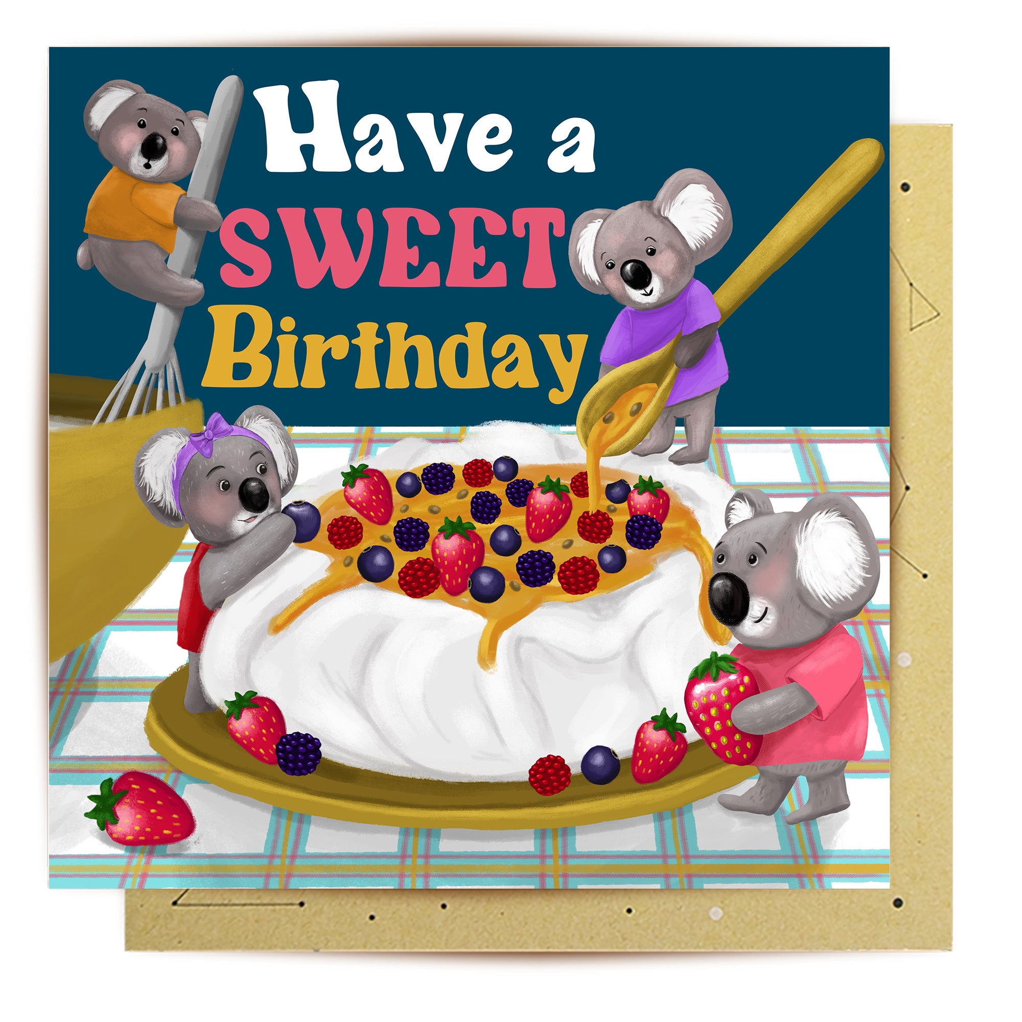 Greeting Card Sweet Pavlova