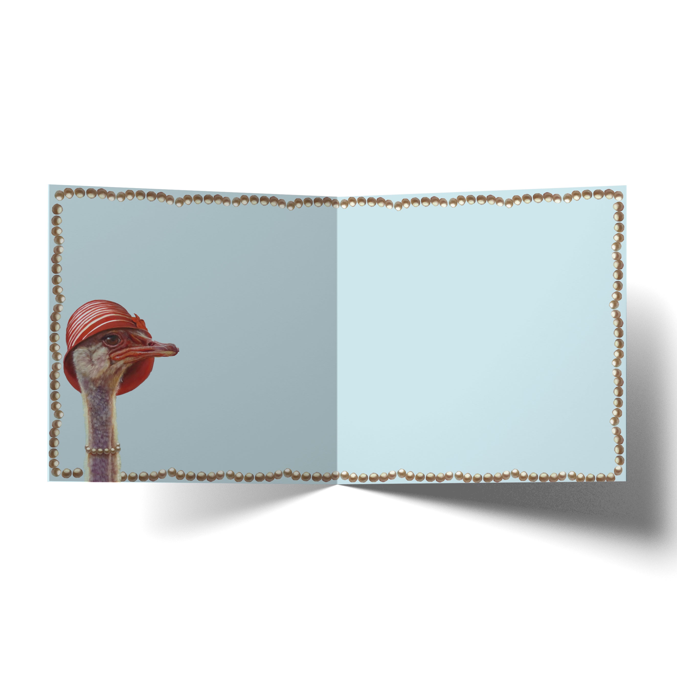 Greeting Card Fabulous Ostrich