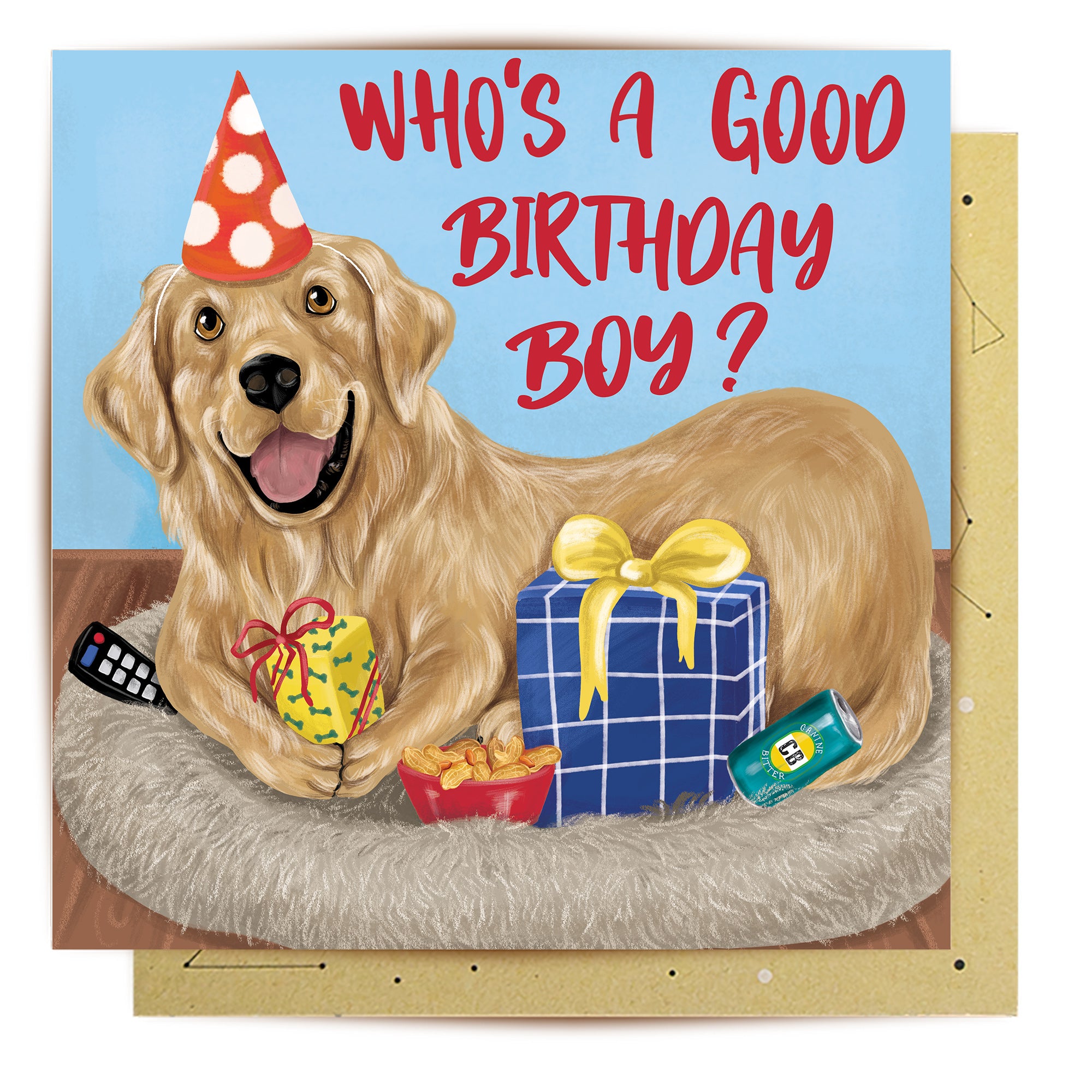 Greeting Card Who's A Good Boy