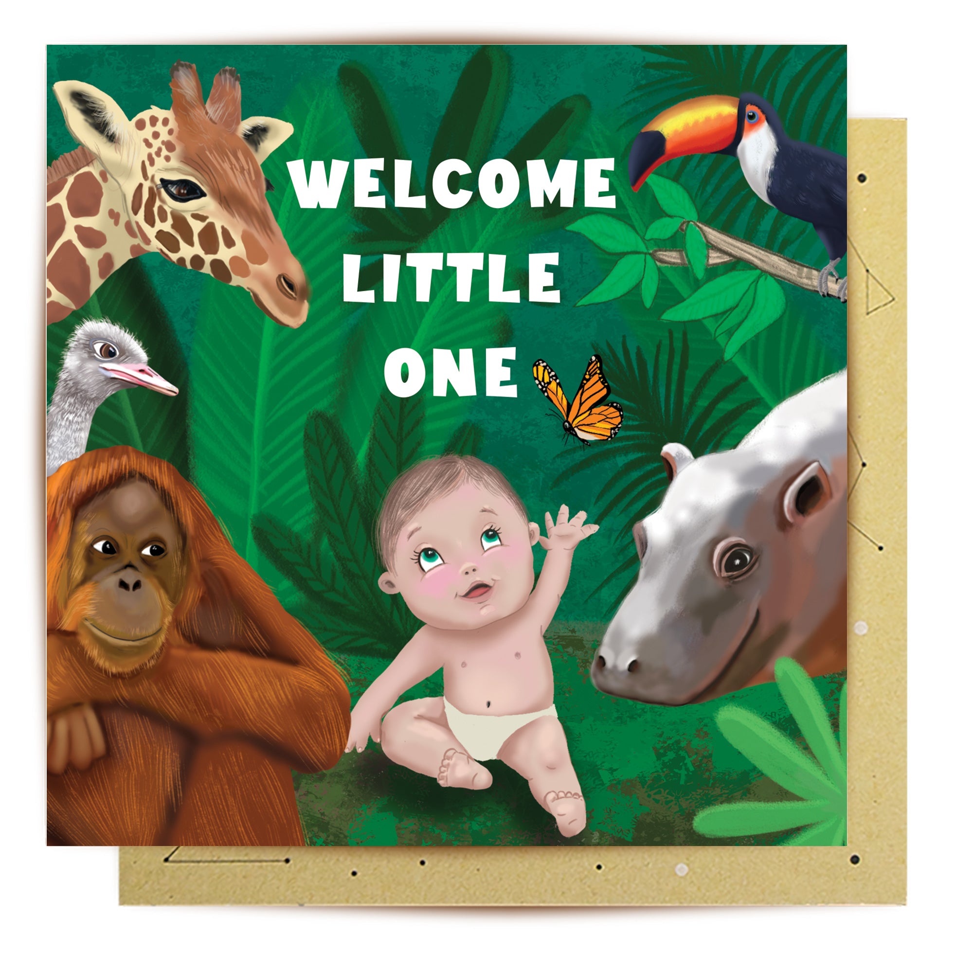 Greeting Card Baby Jungle