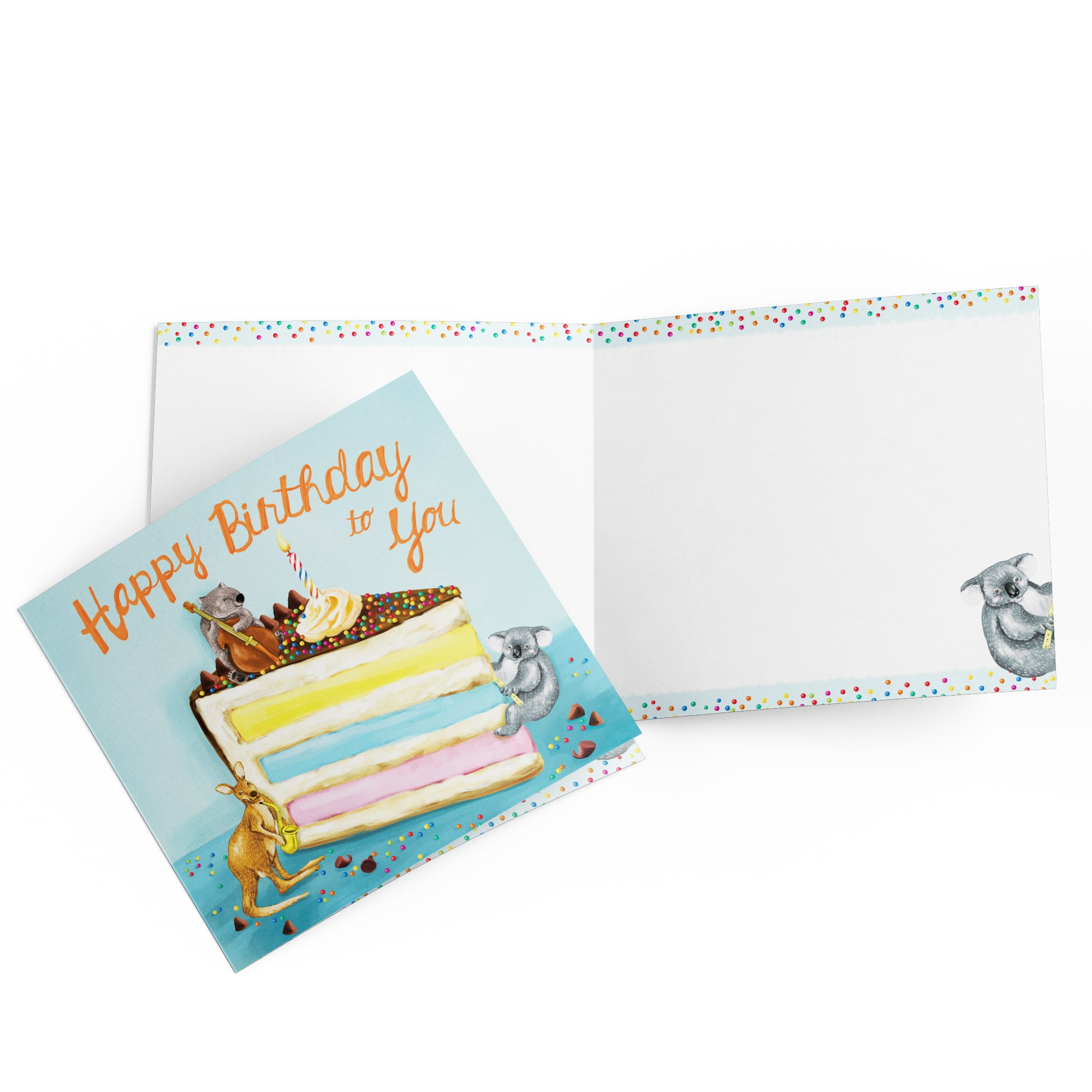 Greeting Card Musical Birthday Critters