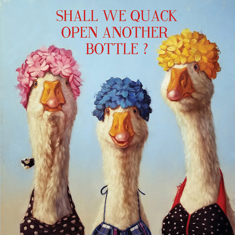 Mini Card Quack Open A Bottle