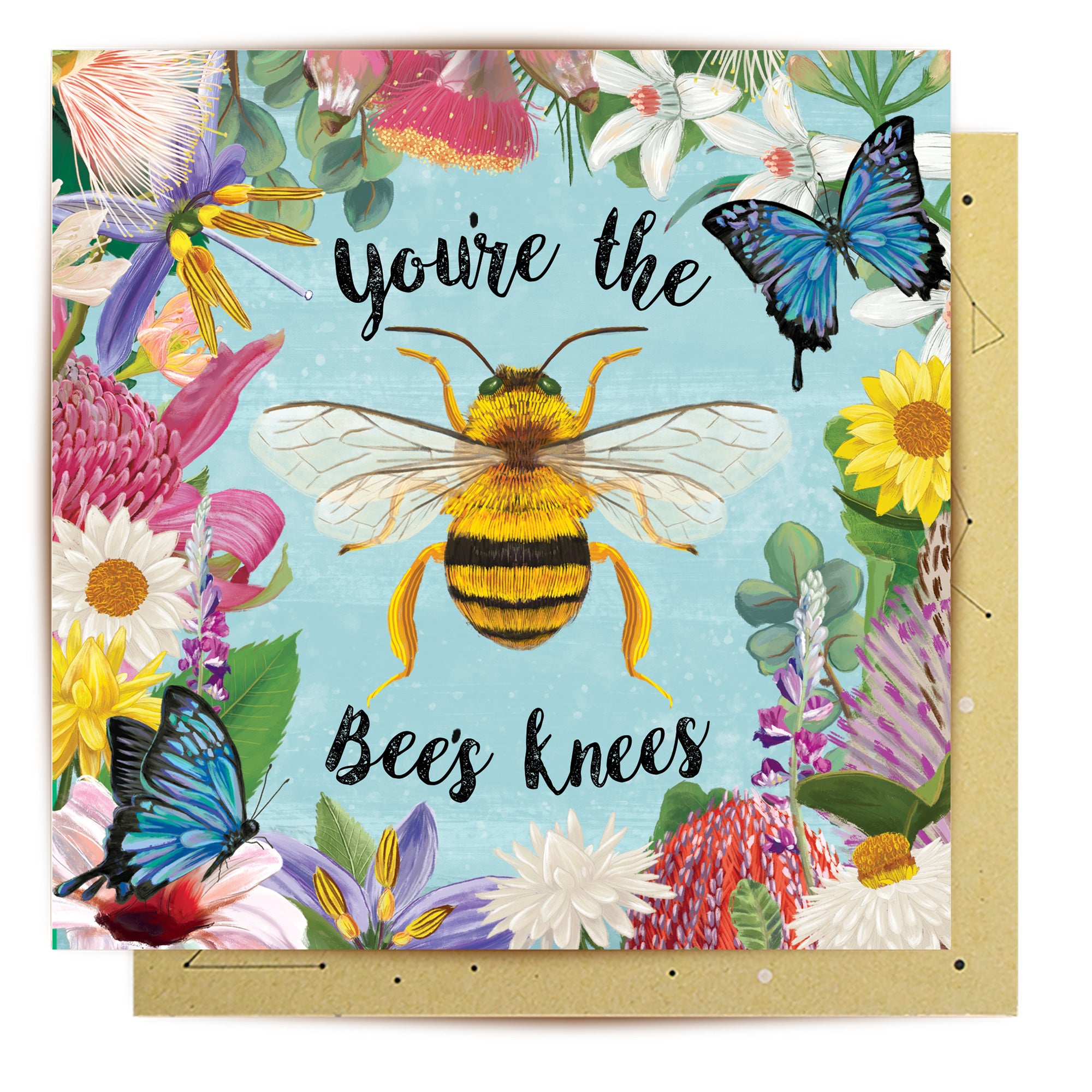 Greeting Card Enchanted Garden Bee