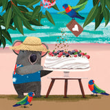Greeting Card Beach Koala Pavlova
