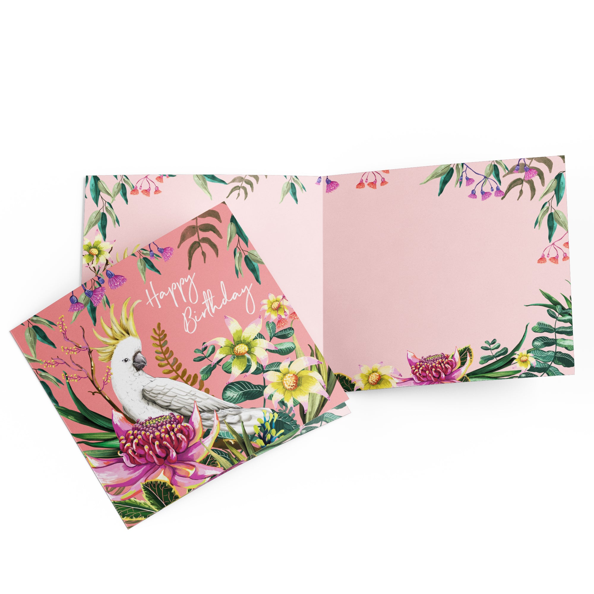 Greeting Card Cockatoo Paradiso