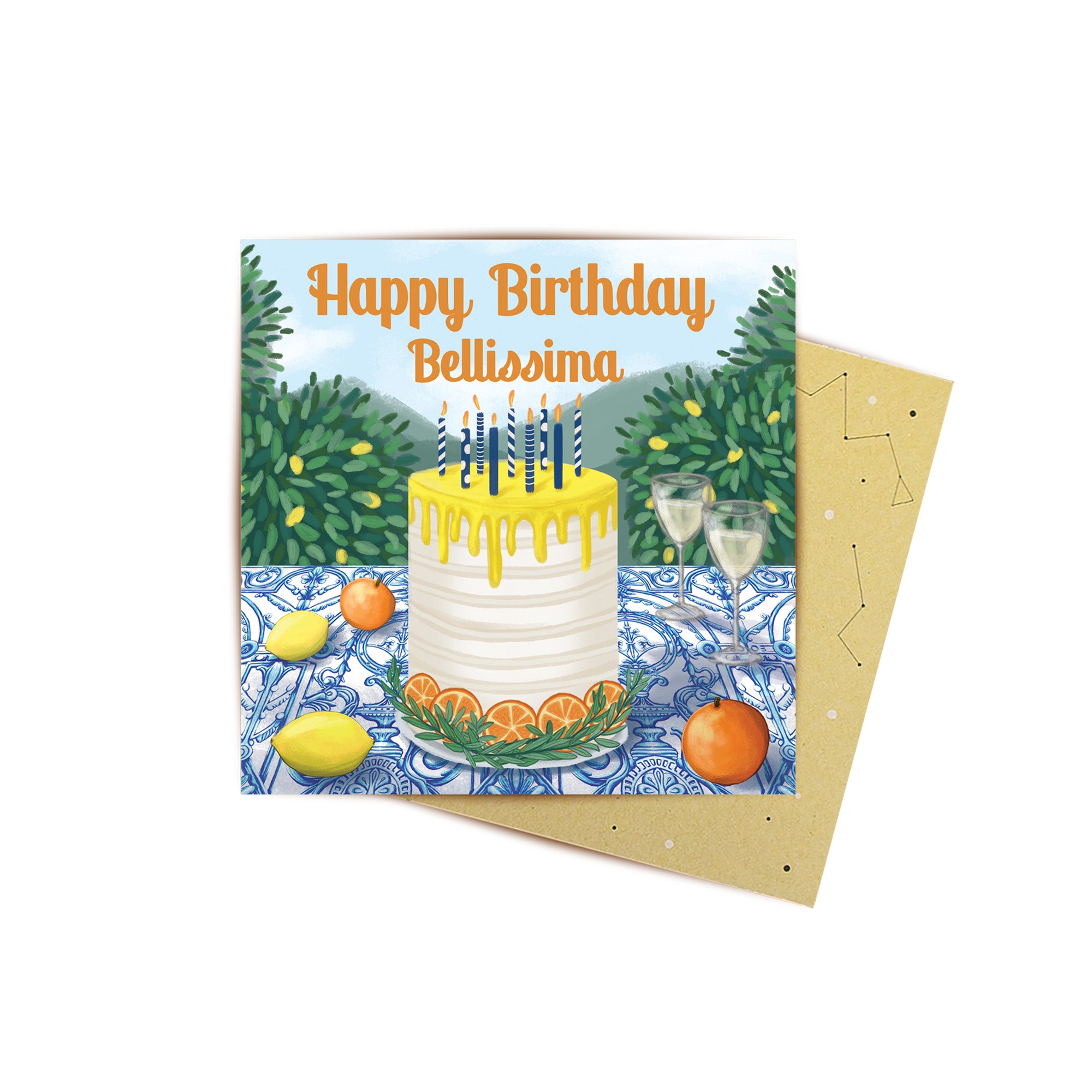 Mini Card Happy Birthday Bellissima