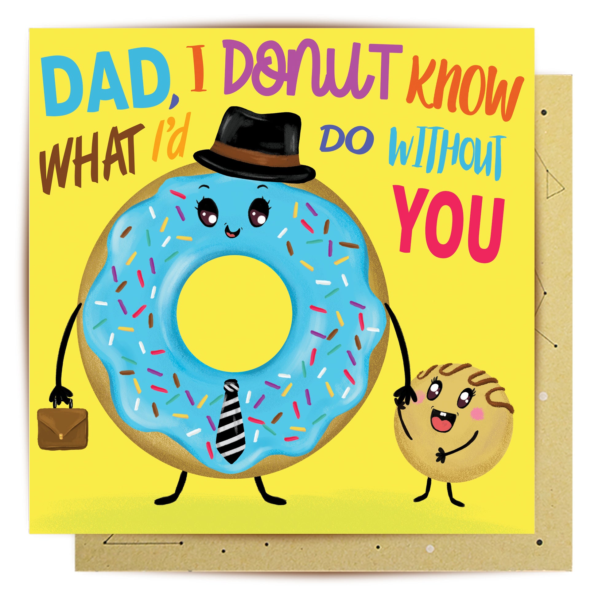 Greeting Card Donut Know Dad