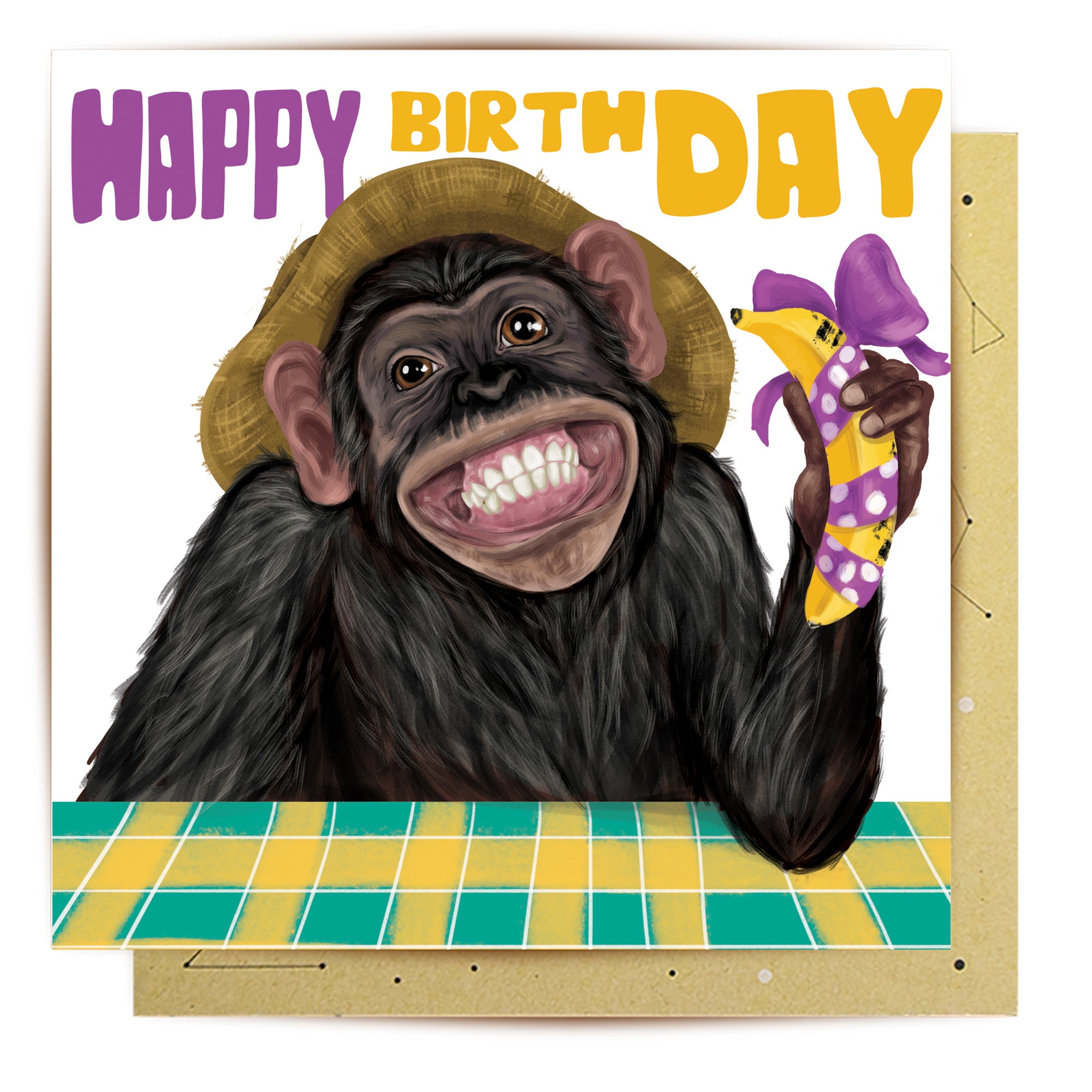 Greeting Card Cutie Monkey