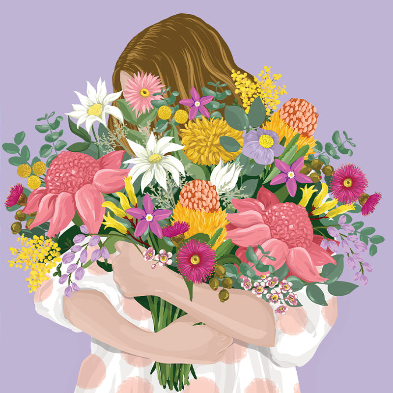 Mini Card Bouquet Hug