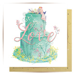 Greeting Card Wedding Cake Love