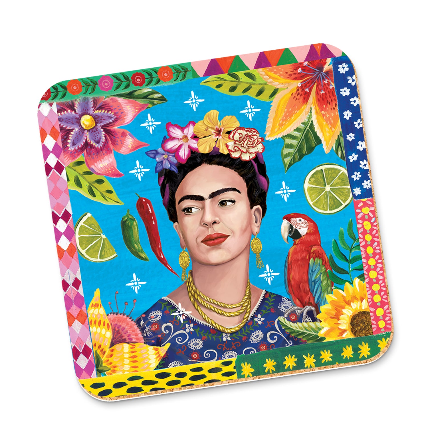 Corky Coaster Viva La Vida Frida