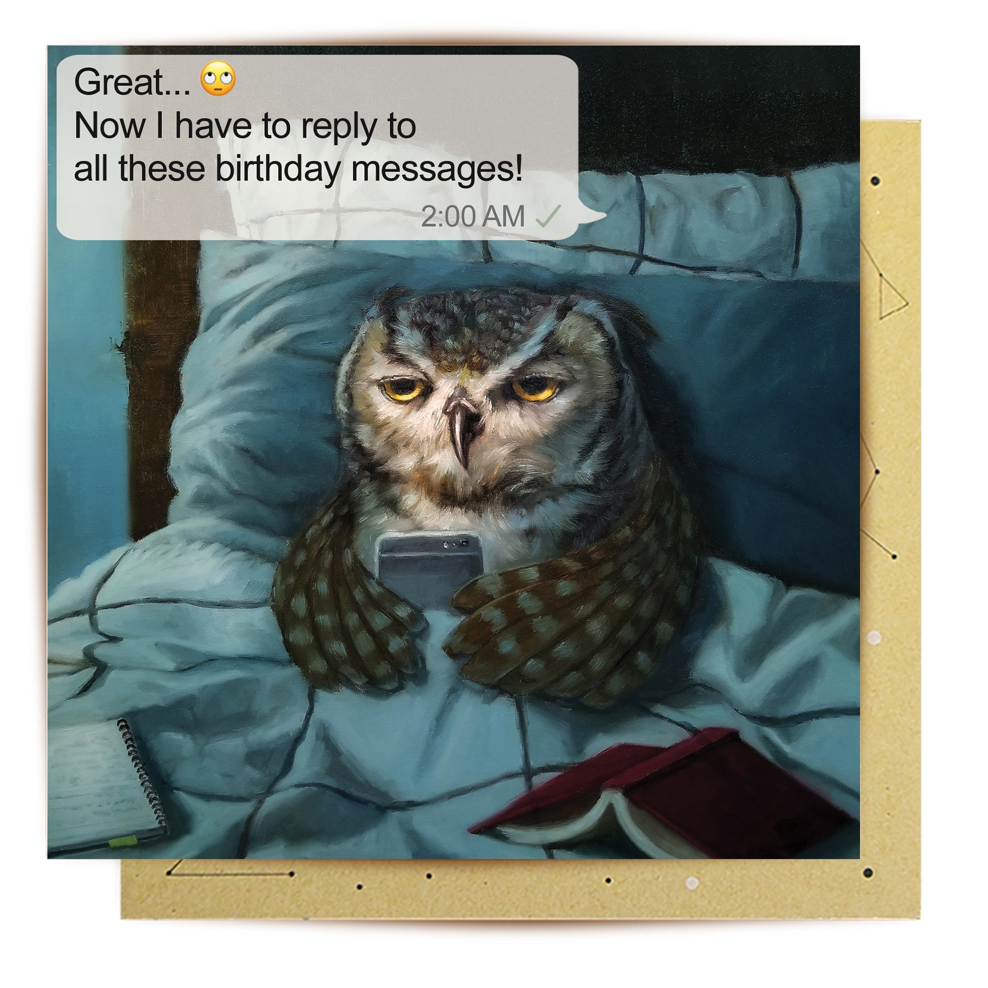 Greeting Card Night Owl