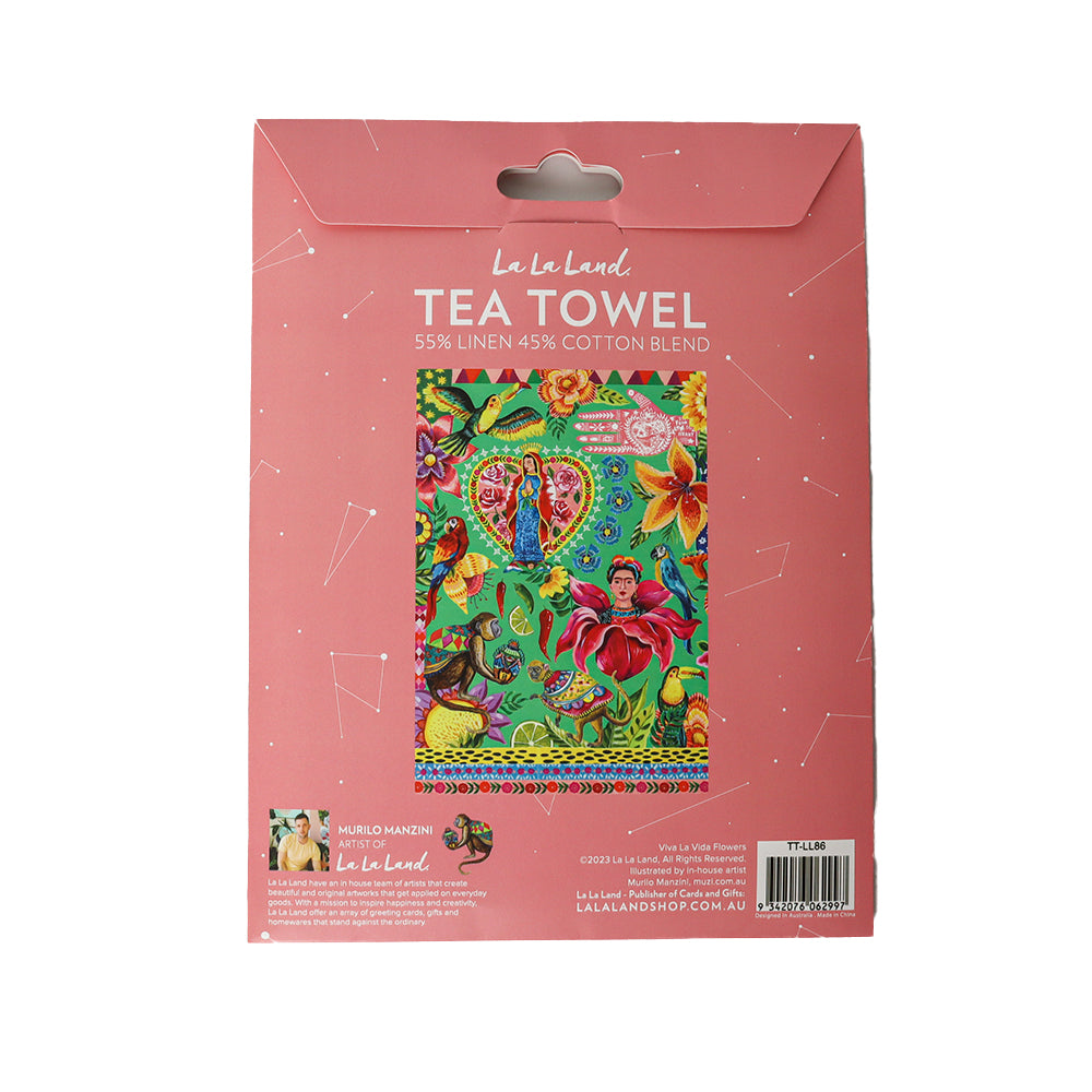 Tea Towel Viva La Vida Flower