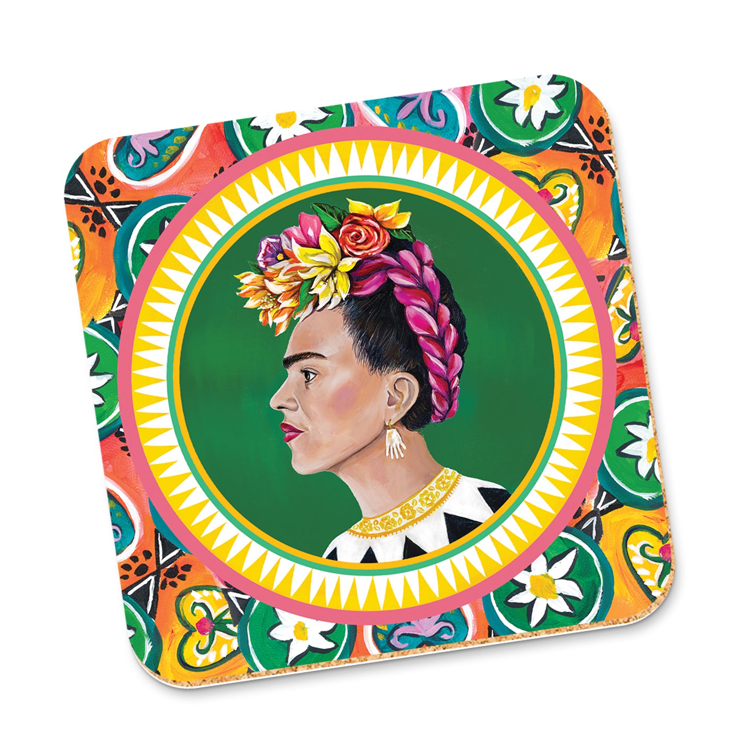 Corky Coaster Viva La Vida Frida 2