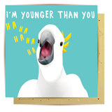 Greeting Card Younger Cockatoo