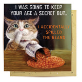 Greeting Card Spill The Beans