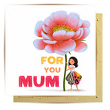 Greeting Card Flower Petal Mum