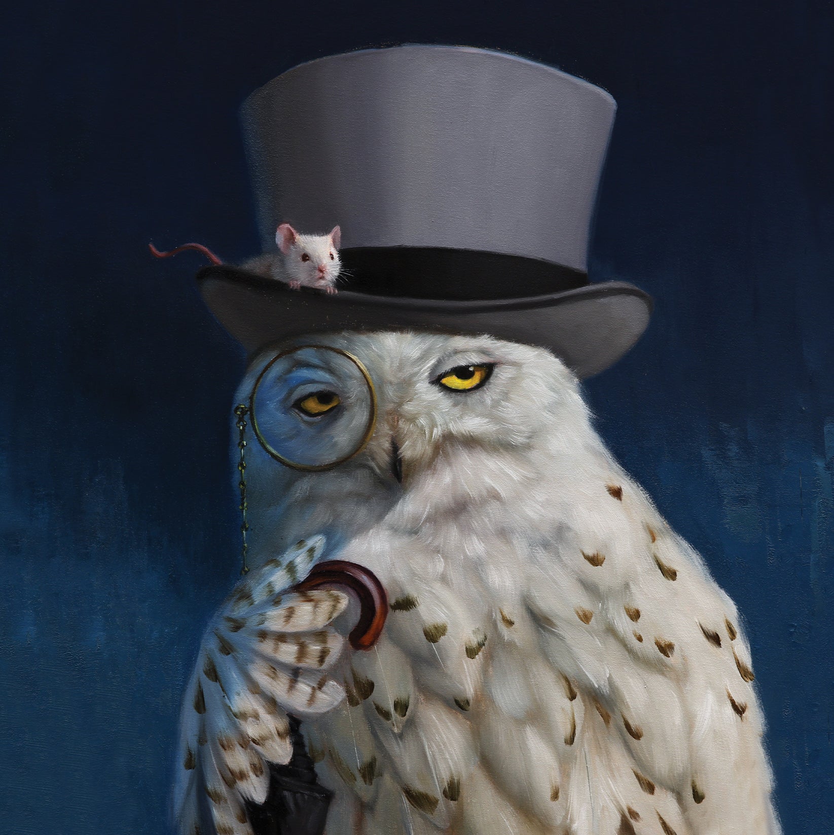 Greeting Card Gentleman Owl