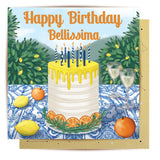Greeting Card Happy Birthday Bellissima