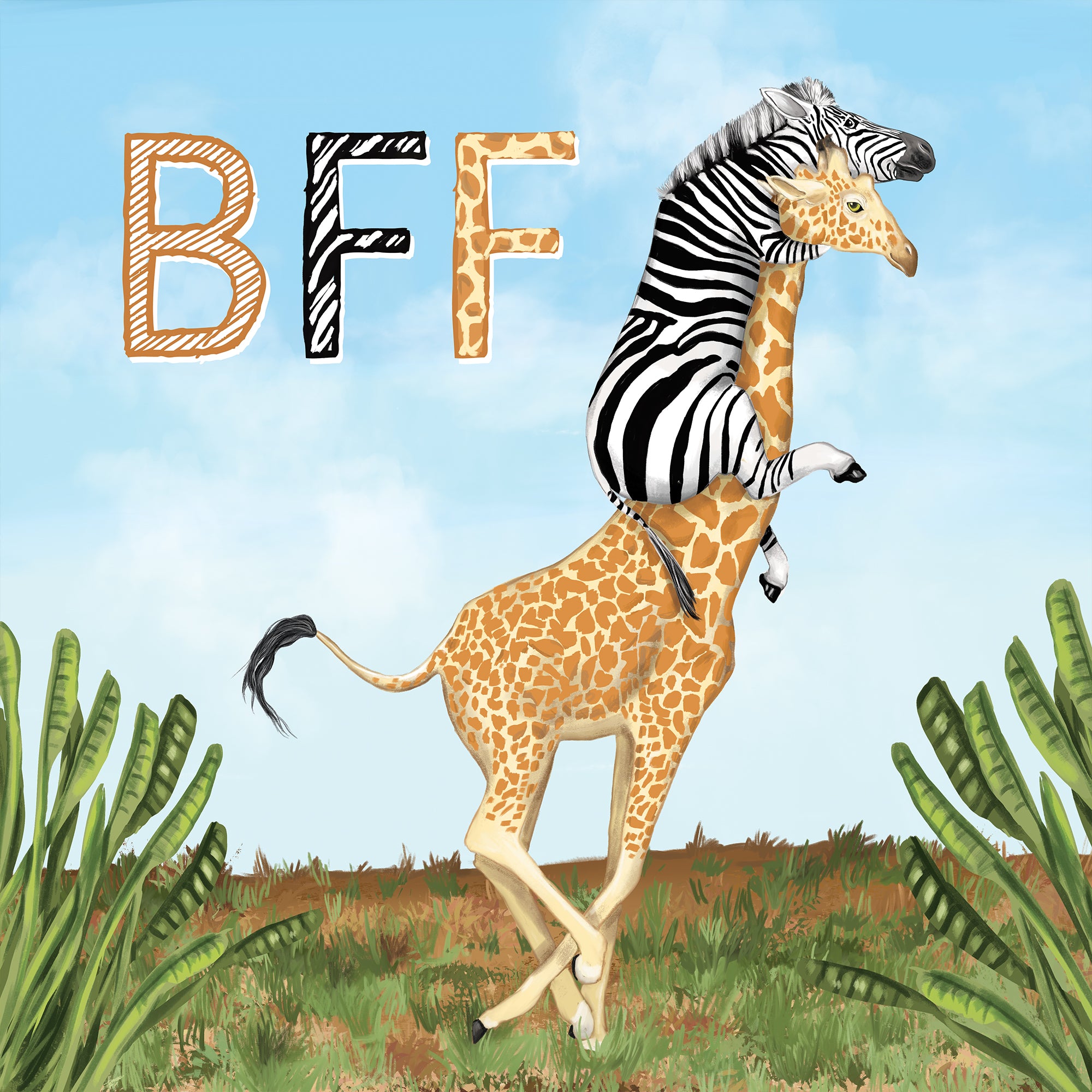 Greeting Card BFF Animals